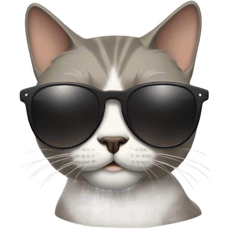 Cat with sunglasses emoji