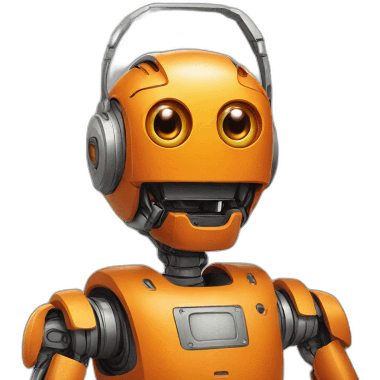 orange human robot emoji