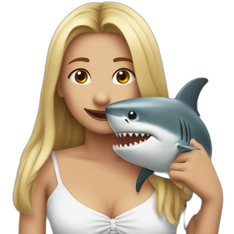 Shark love emoji