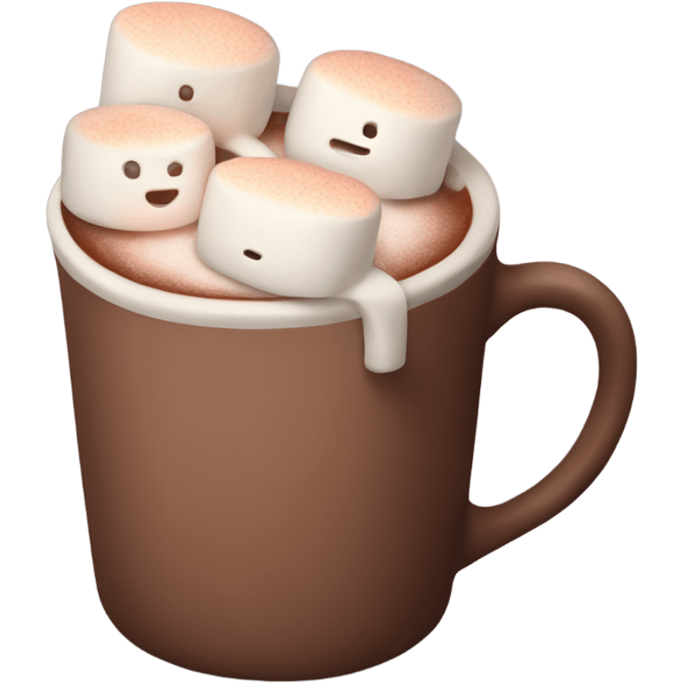 hot cocoa with mallows emoji