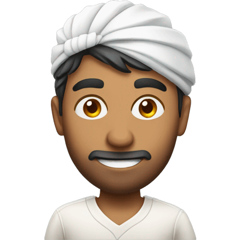 Indian guy playing cricket emoji