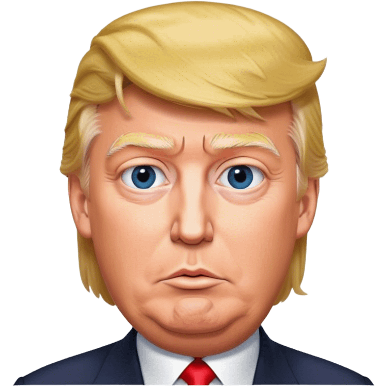 photorealistic Donald Trump real face emoji