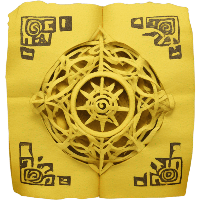 Yellow paper Talisman emoji