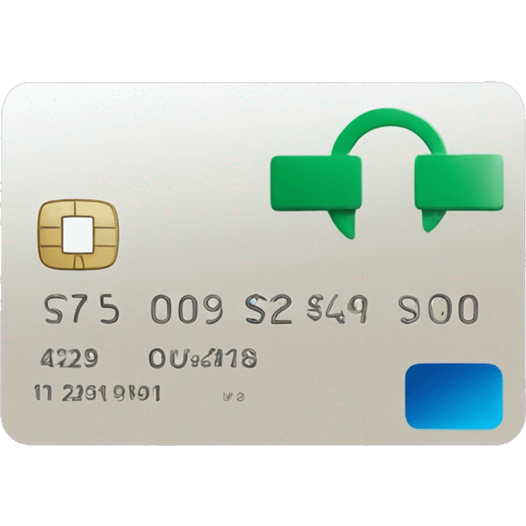 Debit card with a plus next to it emoji