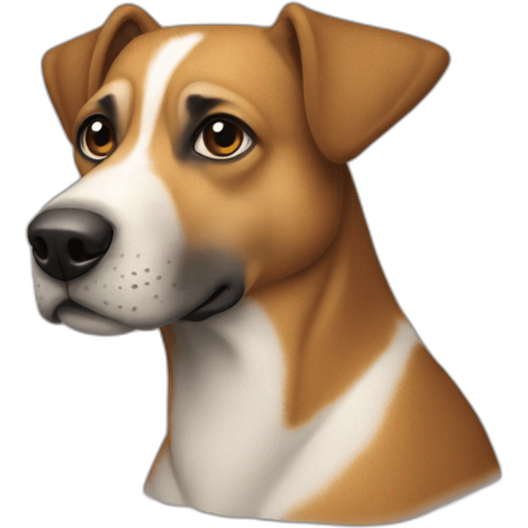 Perro bodeguero andaluz de perfil emoji