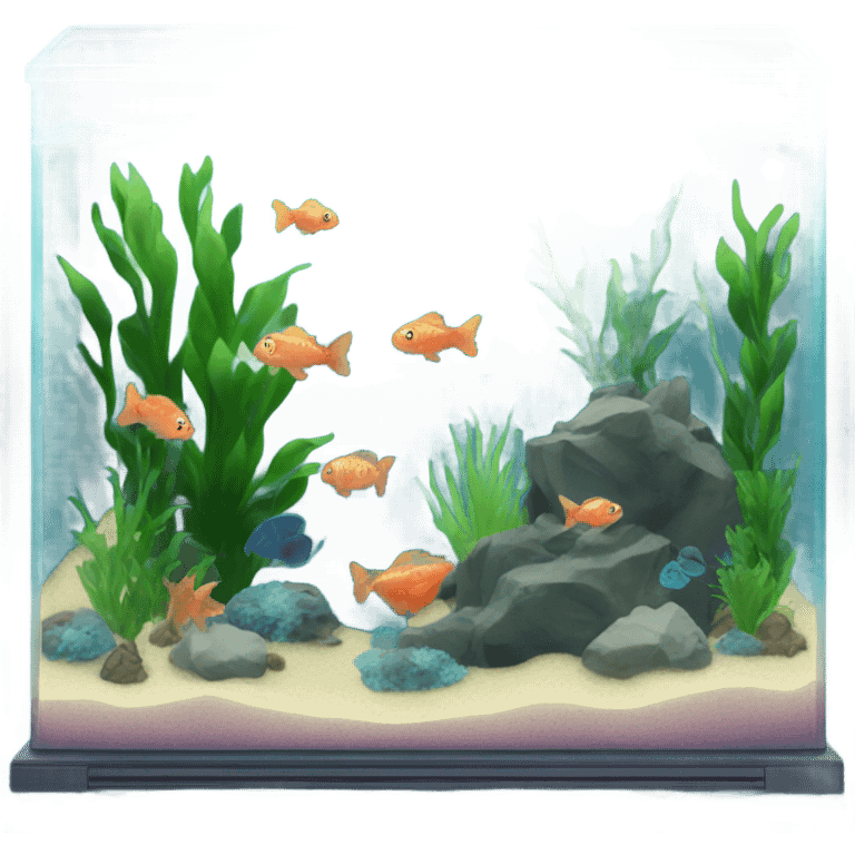 a clean fish tank aesthetic  emoji