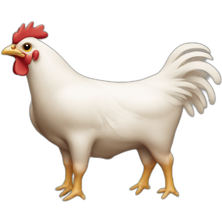 Chicken cow emoji