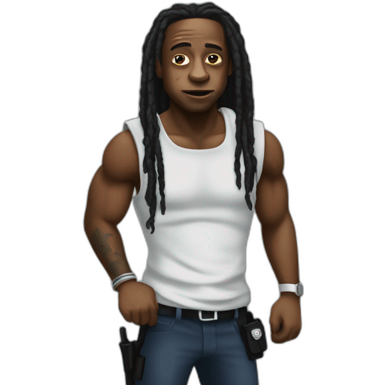 police arresting lil wayne emoji