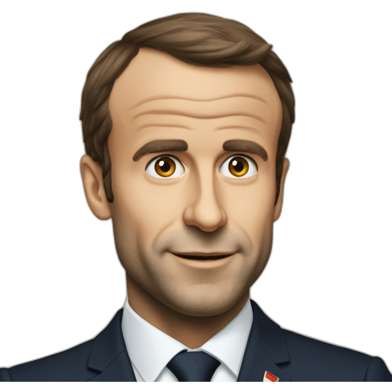 macron qui rigole emoji