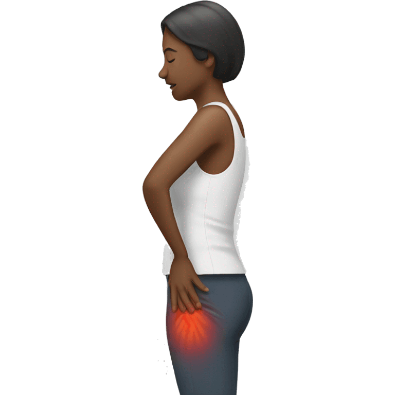 woman with back pain emoji