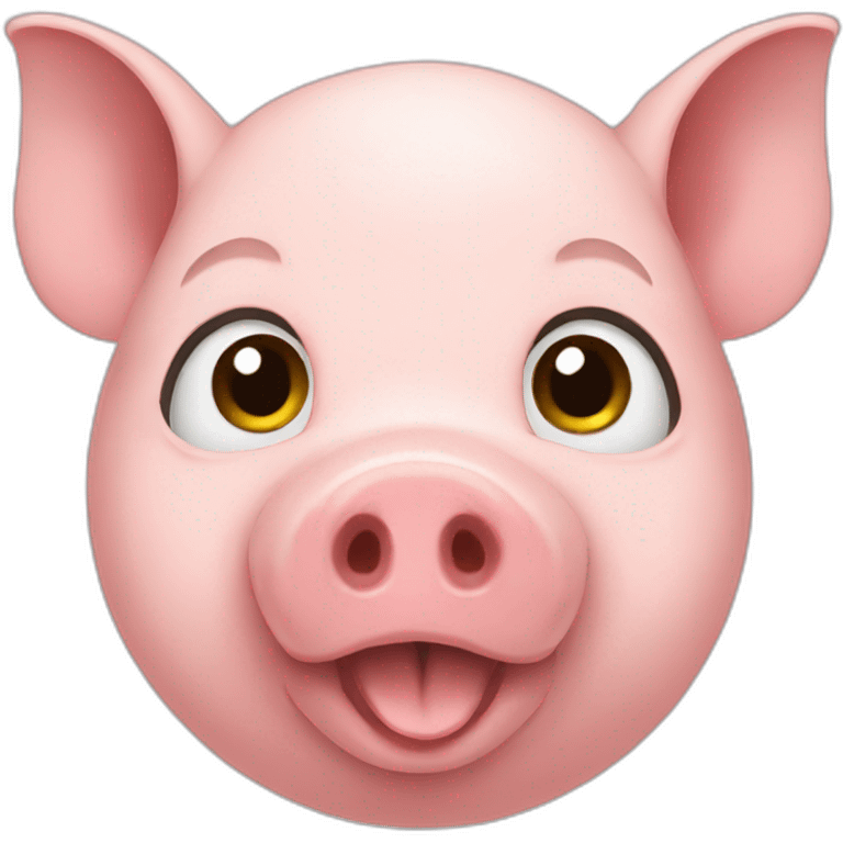 pig bald emoji