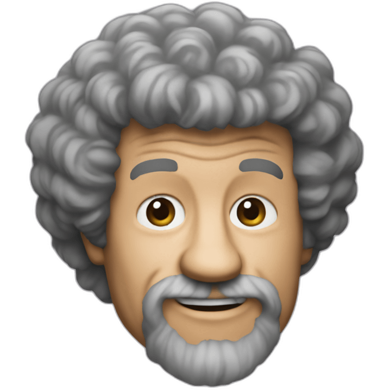 robot bob ross emoji