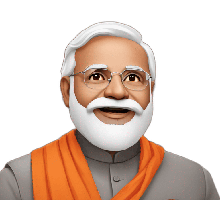 Narendra modi With Ram mandir emoji