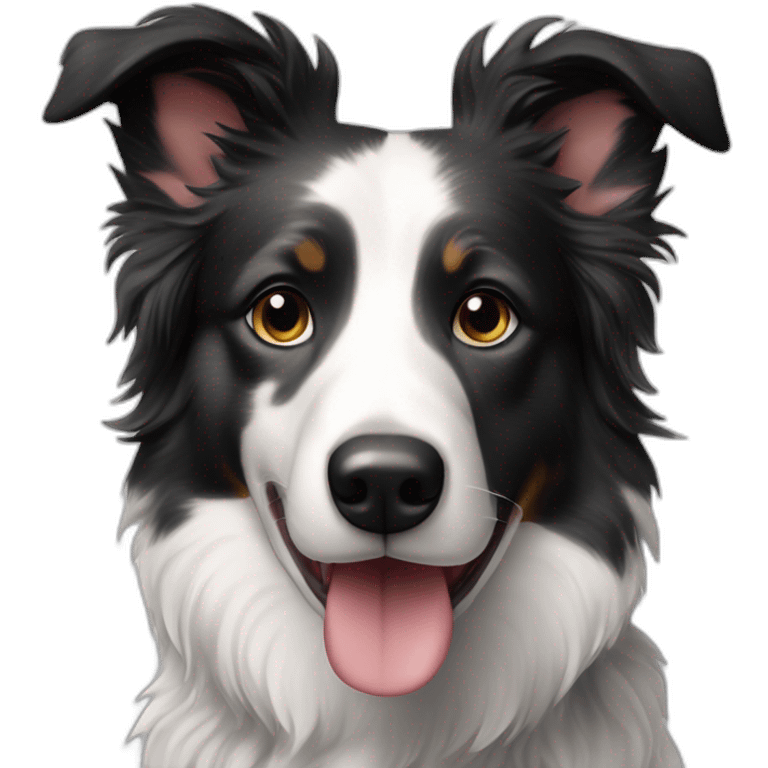 Merle border collie emoji