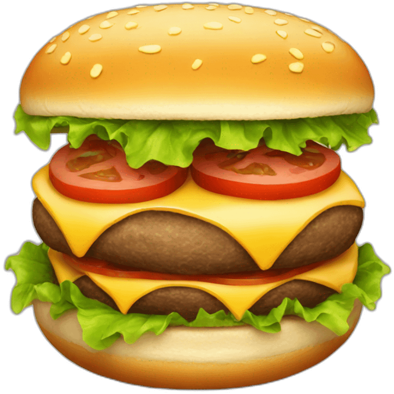 Realistic hamburger emoji