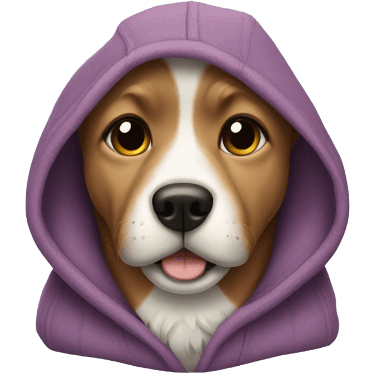 dog wearing a hoodie  emoji