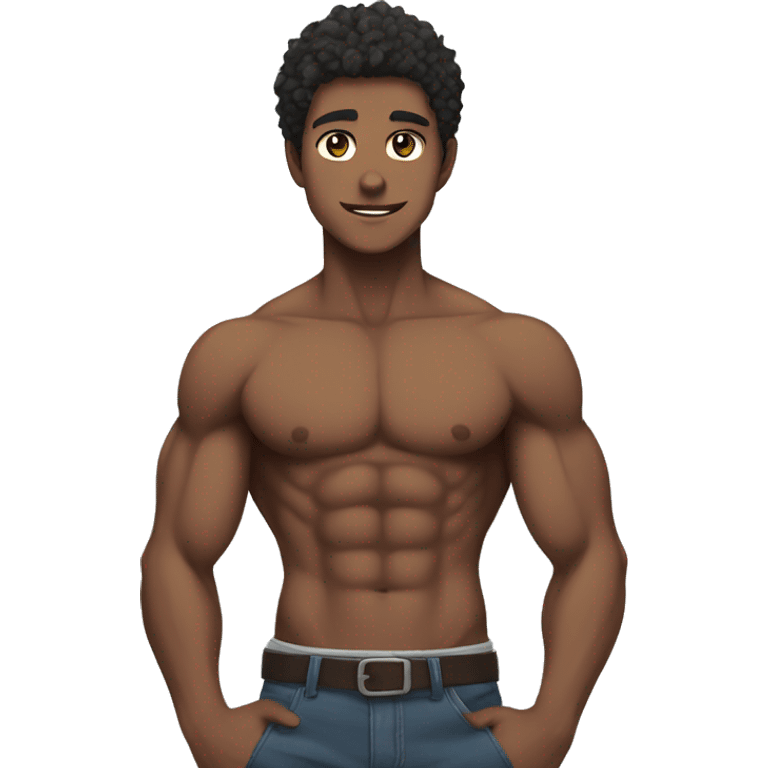 anime guy with abs emoji