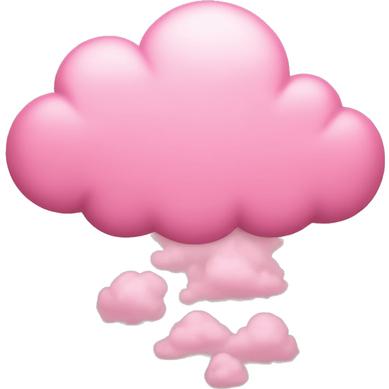 pink cloud without face emoji