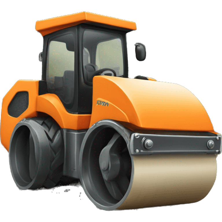 orange road roller emoji