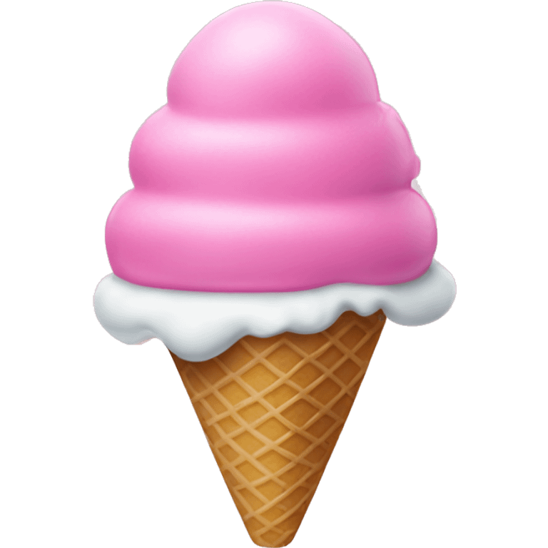 Bubble gum ice cream  emoji