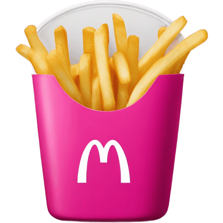 Pink mcdonalds french fries emoji