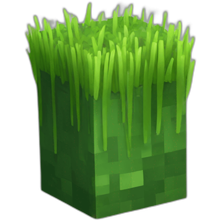 grass block from minecraft emoji