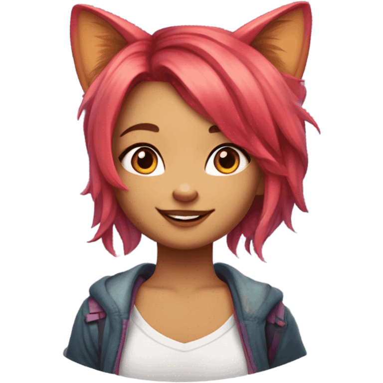 Cute cat girl  emoji