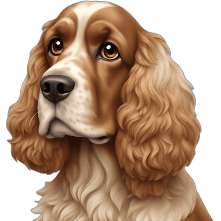 Dog-english-cocker-spaniel-full-body emoji