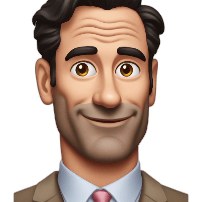 Jon hamm eating ham emoji