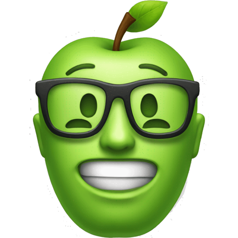 Green apple geek bar emoji