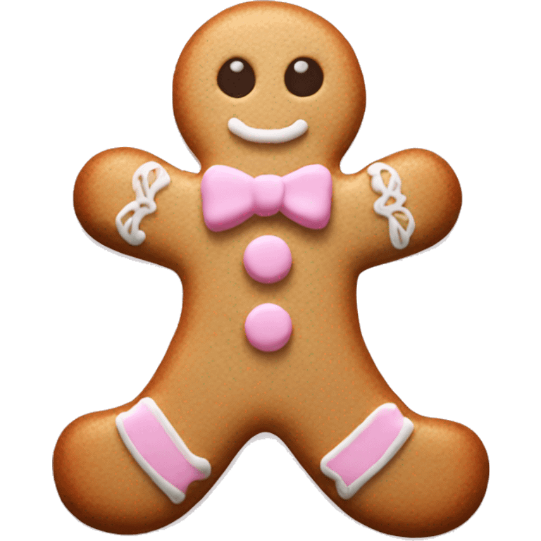 Light pink gingerbread cookie  emoji