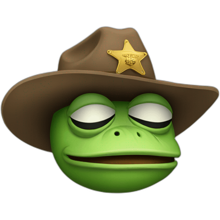 sheriff Pepe the frog emoji