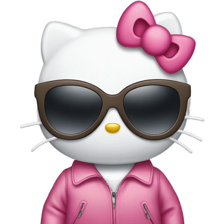 Hello kitty with sunglasses emoji