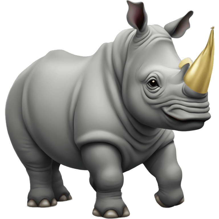 party rhino emoji