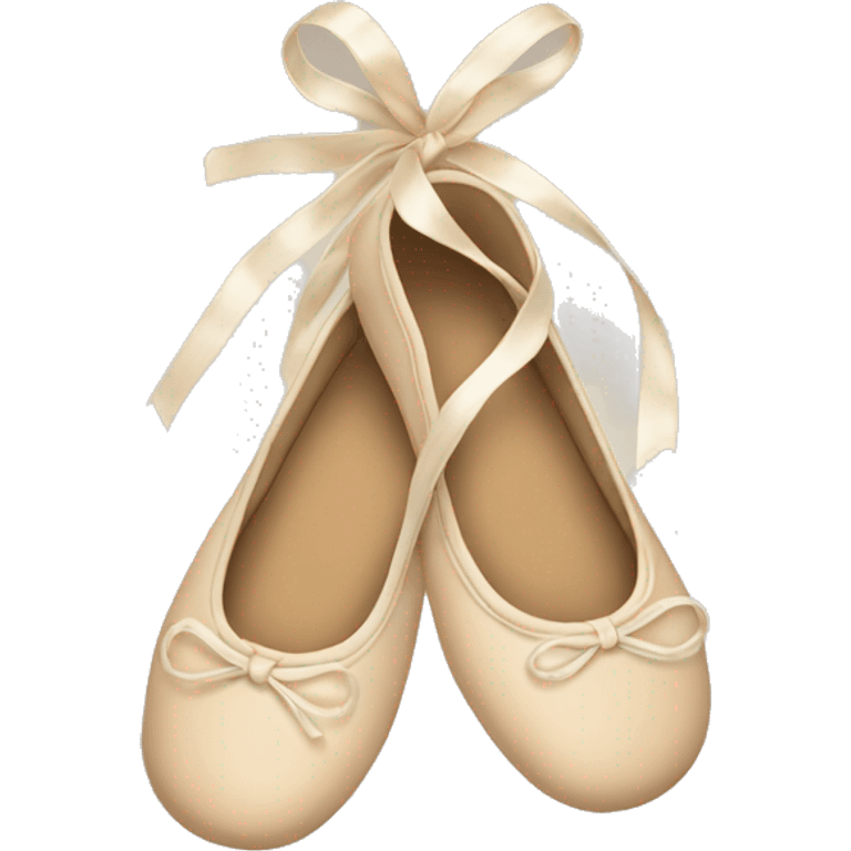 beige ballet shoes emoji