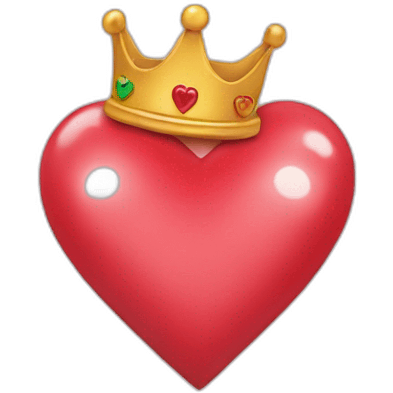 Heart with a crown emoji