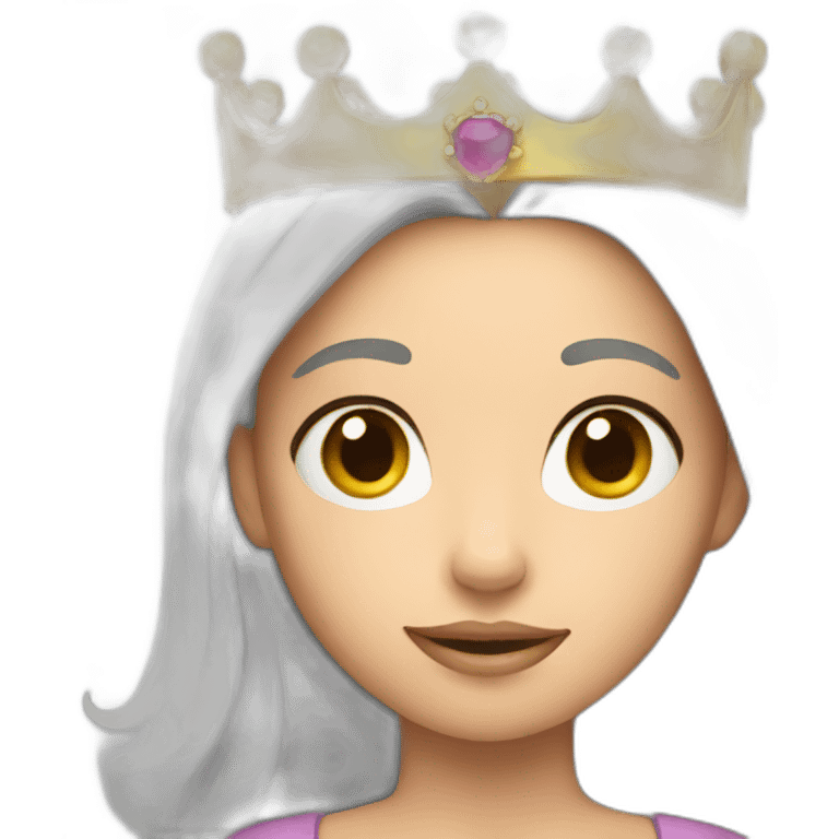 Girl with crown  emoji