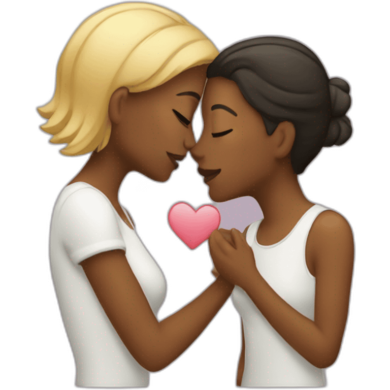 lesbians-kissing emoji