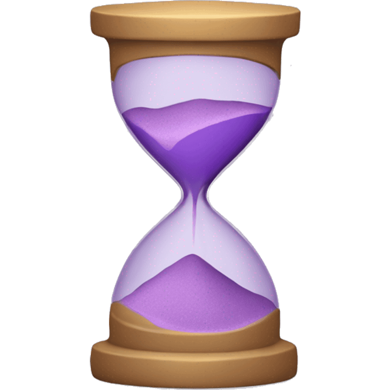 hourglass with light purple sand  emoji