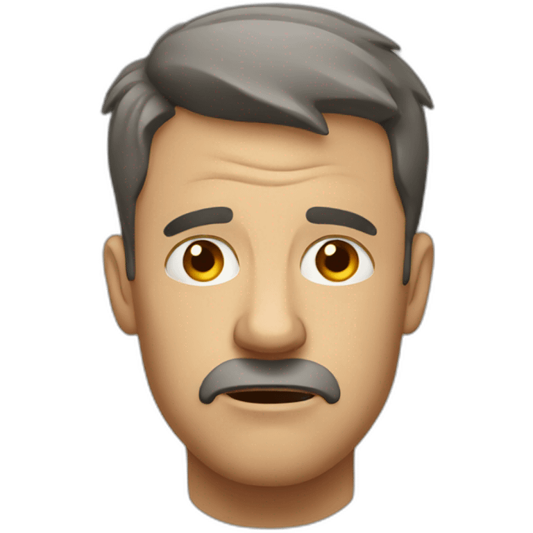 stressed man emoji