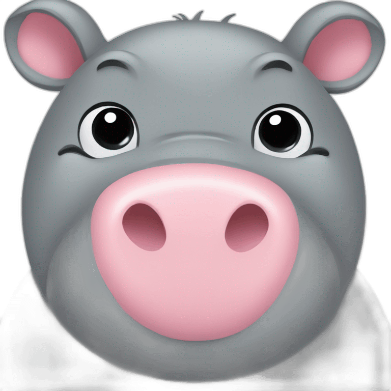 Bébé hippopotame emoji