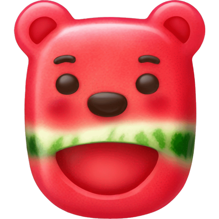 watermelon gummy bear emoji