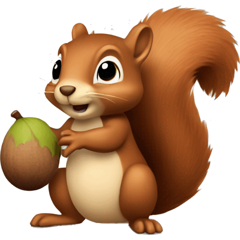 squirrel holding an acorn emoji
 emoji