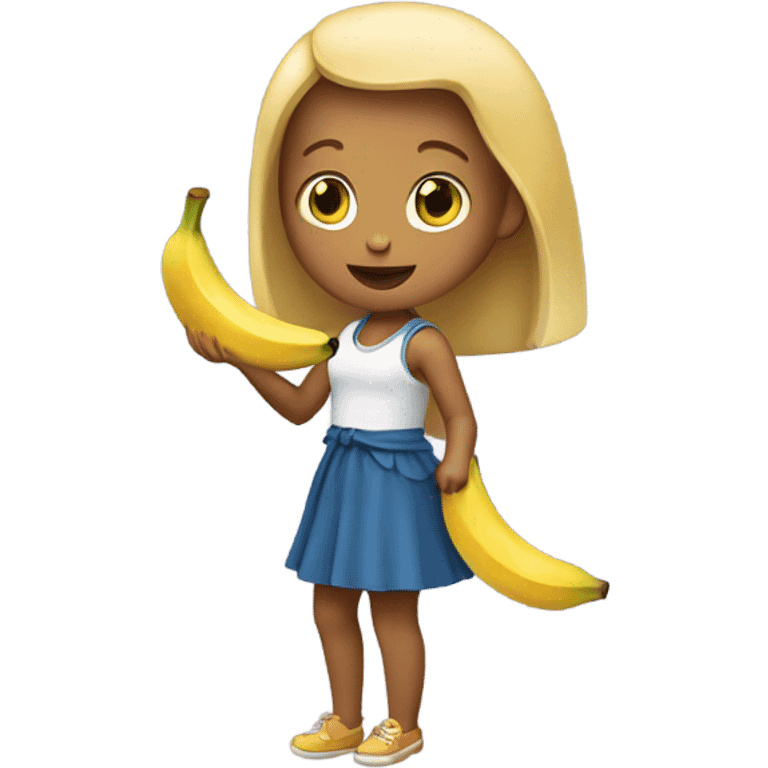 girl with banana  emoji