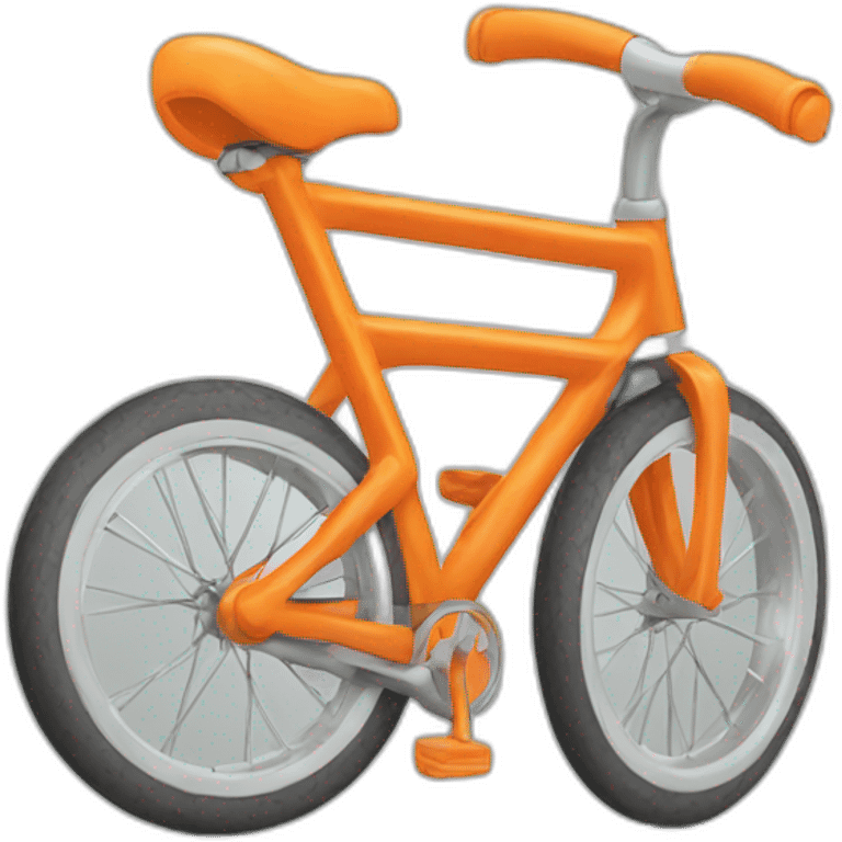 Orange bicycle emoji