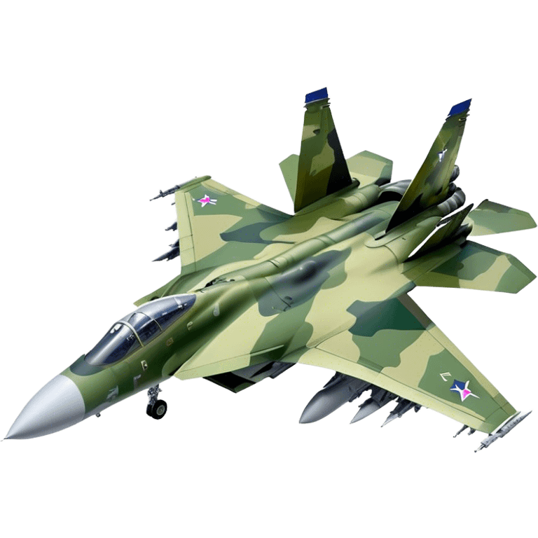 SU-35 Jet - Sukhoi (Model Year: 2020) (Iconic colour: Camouflage green) emoji