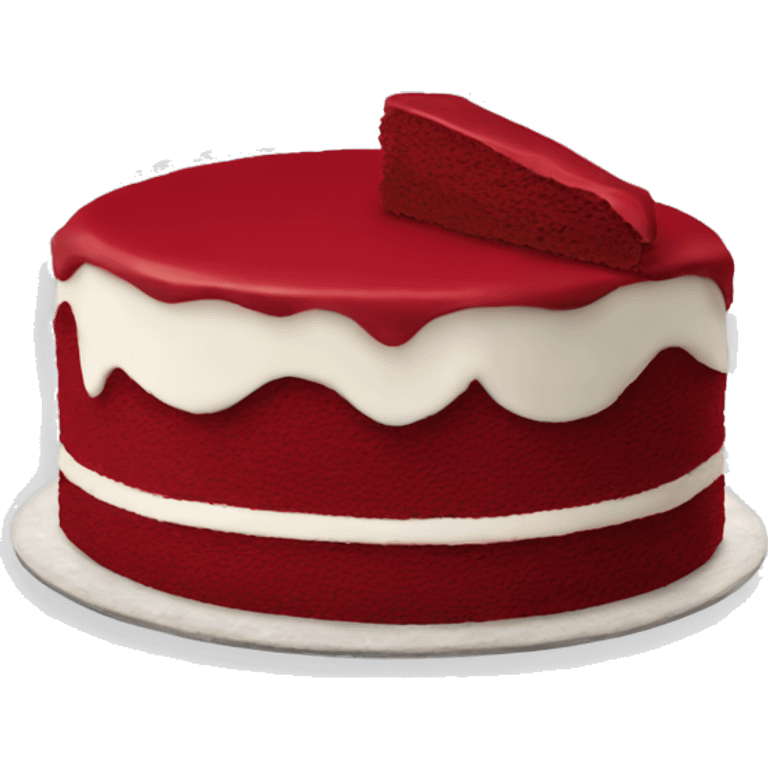 Red velvet cake  emoji