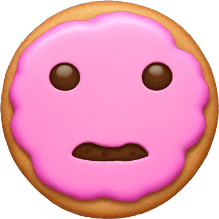 pink cookie emoji