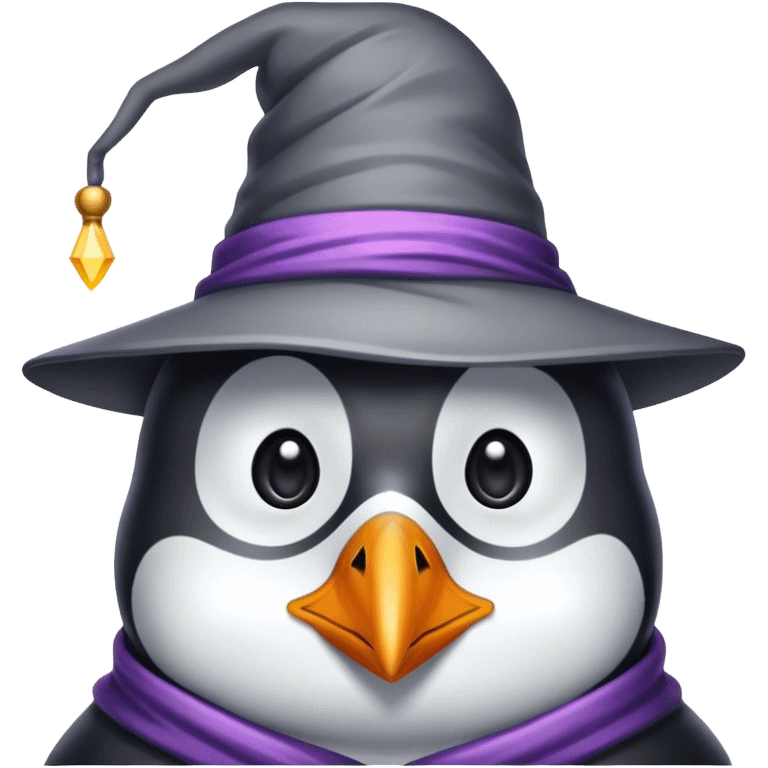 Penguin Wizard emoji