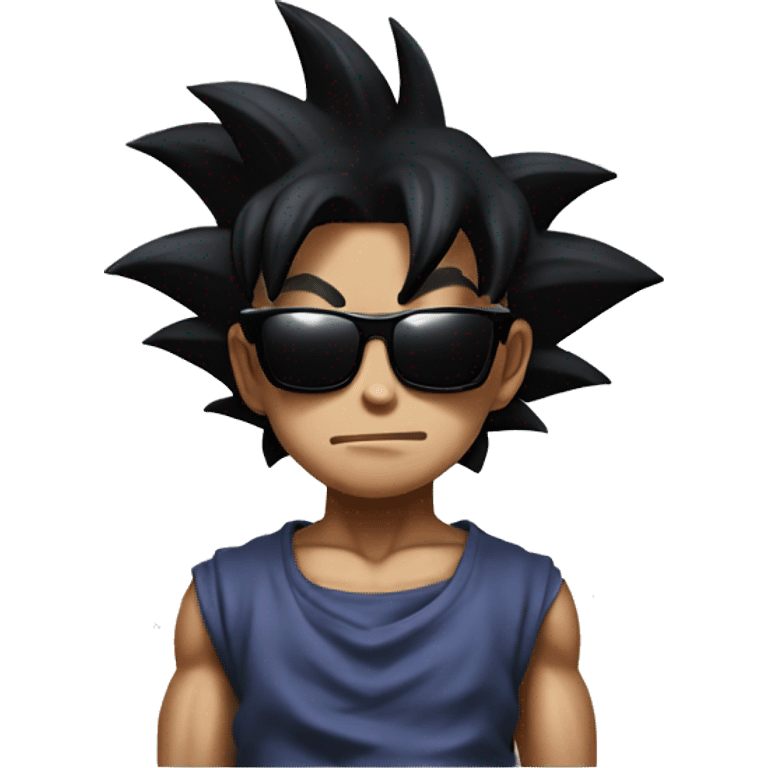 goku black with square sunglasses joint emoji